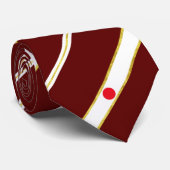 日本人のストライプな旗 ネクタイ (ロール)