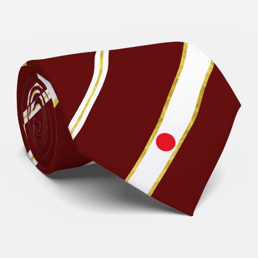 日本人のストライプな旗 ネクタイ (ロール)