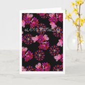 日本人のデザイン カード (黄色い花)