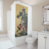 日本人のプリントのシャワー・カーテン シャワーカーテン (インサイチュ)