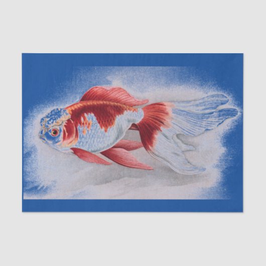日本人のプリントの金魚のティッシュペーパー 薄葉紙 (正面)