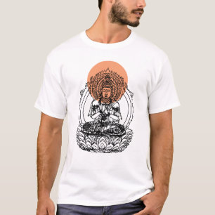 日本人の仏の菩薩のTシャツ Tシャツ