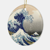 日本人の波のオーナメント セラミックオーナメント (左)