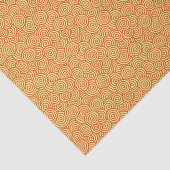 日本人の渦巻パターン-マンダリン及び淡いオレンジ色 薄葉紙 (詳細)