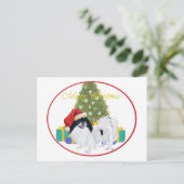 日本人のChinのメリークリスマス シーズンポストカード (スタンド正面)