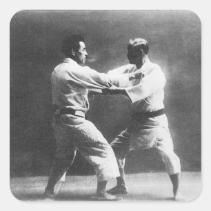 日本人のJudoka JigoroカノKyuzo Mifueの柔道 スクエアシール