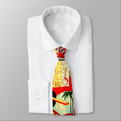 日本人のKabukiの武士の芸者のWoodblockの芸術のプリント ネクタイ (タイ)