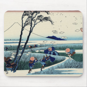 日本人のWoodblockのプリント マウスパッド