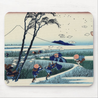 日本人のWoodblockのプリント マウスパッド