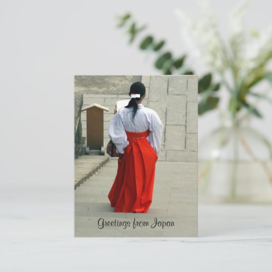 日本人女性 ポストカード (スタンド正面)