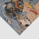 日本人WOODBLOCKのプリントのCATおよび人のティッシュペーパー 薄葉紙 (詳細)