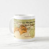 日本代表団の地図のマグ コーヒーマグカップ (正面左)