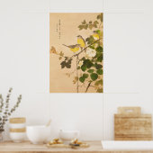日本伝統画 - アジアの鳥アート ポスター (キッチン)