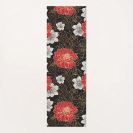 日本伝統的スタイル花柄 ヨガマット