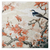 日本伝統的九谷装飾美術2 タイル (正面)