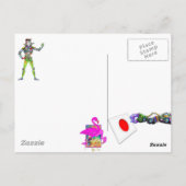 日本列島日本のコラージュ ポストカード (裏面)