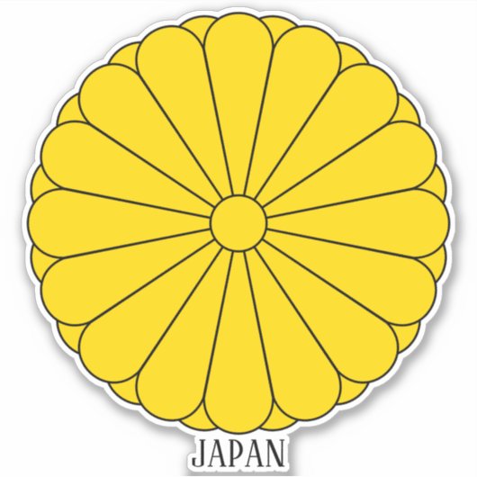 日本印章愛国心 シール (正面)