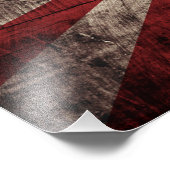 日本古木目旭日旗 フォトプリント (角)