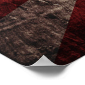 日本古木目旭日旗 ポスター (角)