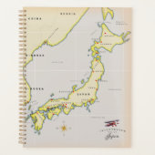 日本図解入りの、写真付きのの地図 プランナー手帳 (正面)