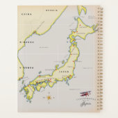 日本図解入りの、写真付きのの地図 プランナー手帳 (裏面)