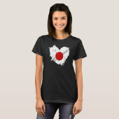 日本国旗これは私のDNAに入っている日本の Tシャツ (正面フル)
