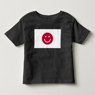 日本国旗とスマイル顔 トドラーTシャツ