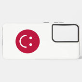 日本国旗とスマイル顔 SAMSUNG GALAXYケース (左側面)