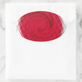 日本国旗のアートワーク 楕円形シール (バッグ)