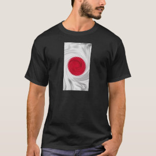 日本国旗のアートワーク Tシャツ
