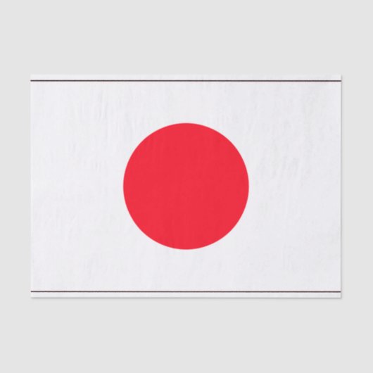 日本国旗のギフトティッシュペーパー 薄葉紙 (正面)