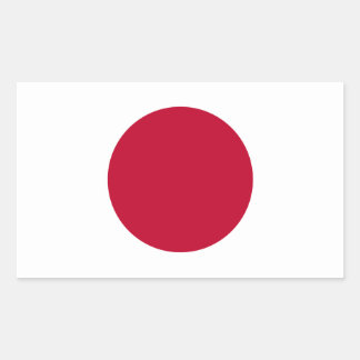 日本国旗のシール 長方形シール