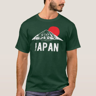 日本国旗のスタイルと山富士for Japane & Who Tシャツ