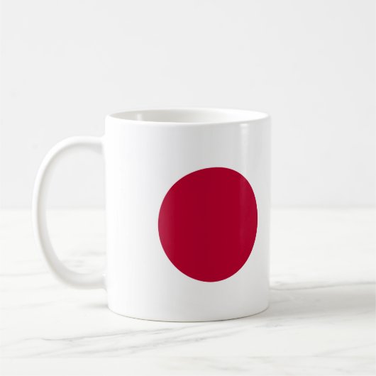 日本国旗のセラミック製マグカップ コーヒーマグカップ (左)