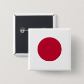日本国旗のボタン 缶バッジ (正面&裏面)