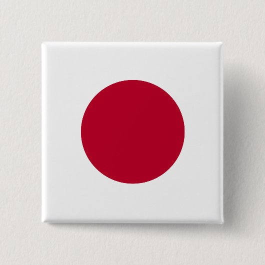 日本国旗のボタン 缶バッジ (正面)