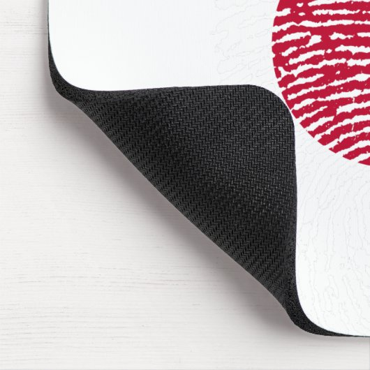 日本国旗の指紋の国プライドID マウスパッド (コーナー)