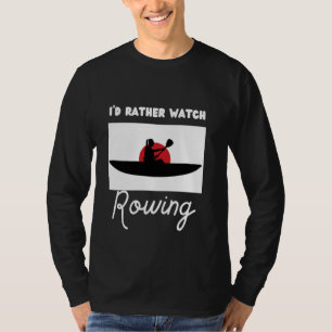 日本国旗の漕ぎ方ボートを見たい Tシャツ