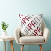 日本国旗の色タイポグラフィ土産 クッション (椅子)