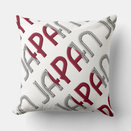 日本国旗の色タイポグラフィ土産 クッション