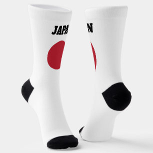 日本国旗を掲げたクルーソックス ソックス