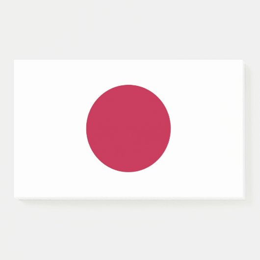 日本国旗を掲げたメモ ポストイット (正面)