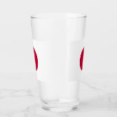 日本国旗を掲げた愛国的なガラス杯 タンブラーグラス (右)