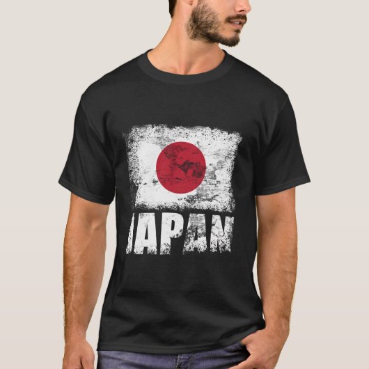日本国旗日本ののセーター Tシャツ (正面)