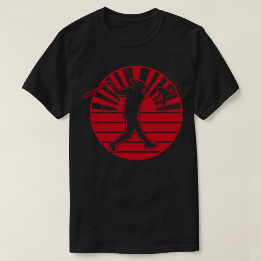 日本国旗日本ののライジングサンホーム走D Tシャツ (デザイン正面)