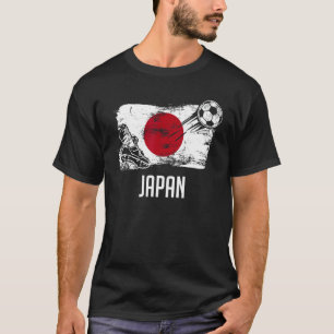 日本国旗日本のジャージー日本のサッカーチーム Tシャツ