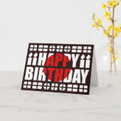 日本国旗誕生日カード カード (黄色い花)