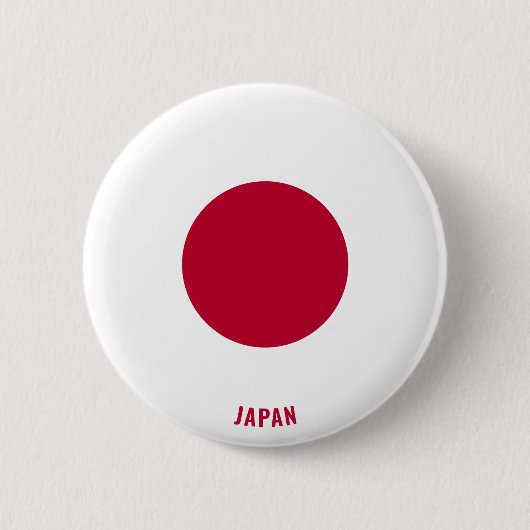 日本国旗魅力的のボタン 缶バッジ (正面)