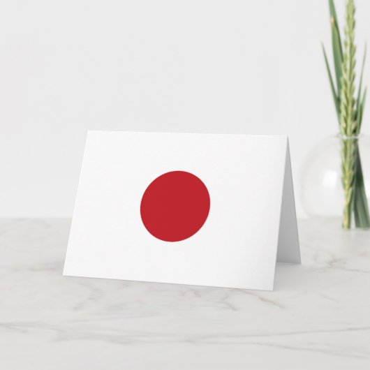 日本国旗 サンキューカード (正面)