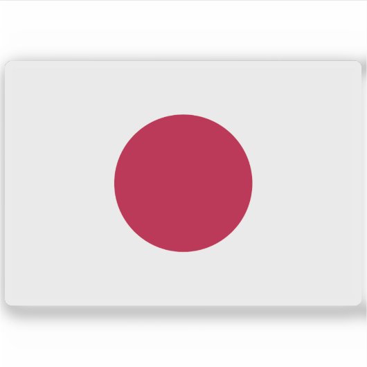 日本国旗 シール (正面)